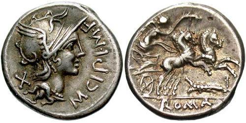 1 Denario Repubblica romana (509BC-27BC) Argento 