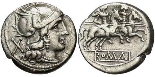 1 Denario Repubblica romana (509BC-27BC) Argento 