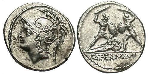 1 Denario Repubblica romana (509BC-27BC) Argento 