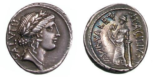 1 Denario Repubblica romana (509BC-27BC) Argento 