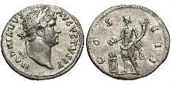 1 Denario Imperio romano (27BC-395) Plata Adriano  (76 - 138) 