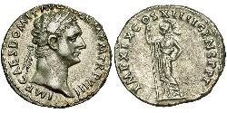 1 Denario Imperio romano (27BC-395) Plata Domiciano (51-96)