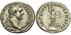 1 Denario Imperio romano (27BC-395) Plata Domiciano (51-96)