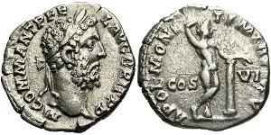 1 Denario Imperio romano (27BC-395) Plata Cómodo (161-192)