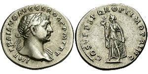 1 Denario Imperio romano (27BC-395) Plata Trajano (53-117)