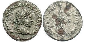 1 Denario Imperio romano (27BC-395) Plata Caracalla (188-217)