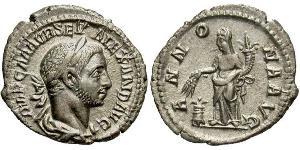 1 Denario Imperio romano (27BC-395) Plata Alejandro Severo (208-235)