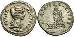 1 Denario Imperio romano (27BC-395) Plata Julia Domna (?-217)