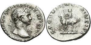 1 Denario Imperio romano (27BC-395) Plata Trajano (53-117)