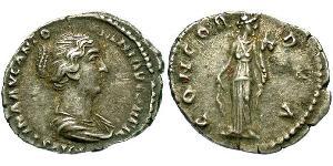 1 Denario Imperio romano (27BC-395) Plata Faustina II (130-175)
