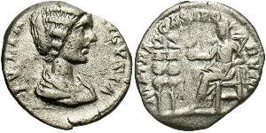 1 Denario Imperio romano (27BC-395) Plata Julia Domna (?-217)