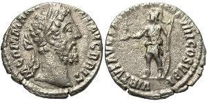 1 Denario Imperio romano (27BC-395) Plata Cómodo (161-192)