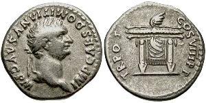 1 Denario Imperio romano (27BC-395) Plata Domiciano (51-96)