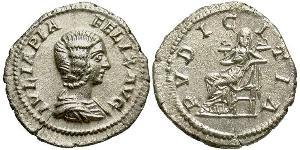 1 Denario Imperio romano (27BC-395) Plata Julia Domna (?-217)