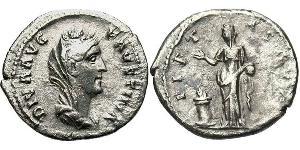 1 Denario Imperio romano (27BC-395) Plata Faustina la Mayor(105-141)