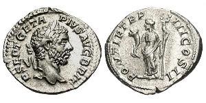 1 Denario Imperio romano (27BC-395) Plata Geta (189-211)