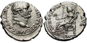 1 Denario Imperio romano (27BC-395) Plata Vespasiano (9-79)