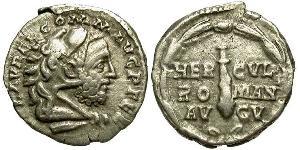 1 Denario Imperio romano (27BC-395) Plata Cómodo (161-192)