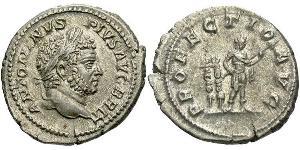 1 Denario Imperio romano (27BC-395) Plata Caracalla (188-217)