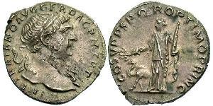 1 Denario Imperio romano (27BC-395) Plata Trajano (53-117)