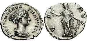 1 Denario Imperio romano (27BC-395) Plata Faustina II (130-175)