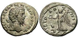 1 Denario Imperio romano (27BC-395) Plata Septimio Severo (145- 211)