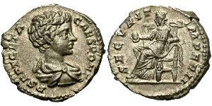 1 Denario Imperio romano (27BC-395) Plata Geta (189-211)