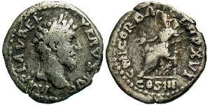 1 Denario Imperio romano (27BC-395) Plata Lucio Vero (130-169)