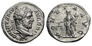 1 Denario Imperio romano (27BC-395) Plata Caracalla (188-217)