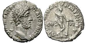 1 Denario Imperio romano (27BC-395) Plata Cómodo (161-192)