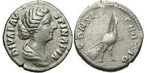 1 Denario Imperio romano (27BC-395) Plata Faustina II (130-175)