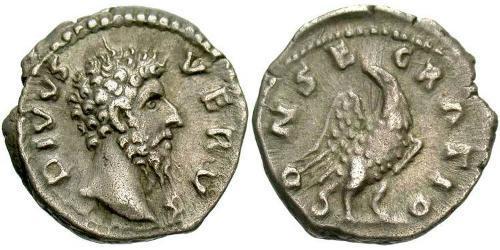 1 Denario Imperio romano (27BC-395) Plata Lucio Vero (130-169)