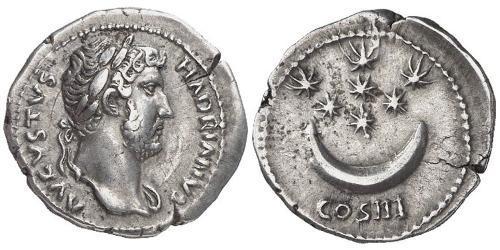 1 Denario Imperio romano (27BC-395) Plata Adriano  (76 - 138) 