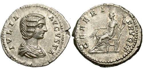 1 Denario Imperio romano (27BC-395) Plata Julia Domna (?-217)