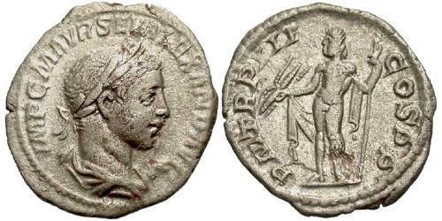 1 Denario Imperio romano (27BC-395) Plata Alejandro Severo (208-235)