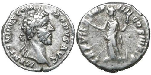 1 Denario Imperio romano (27BC-395) Plata Cómodo (161-192)