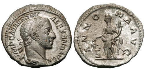 1 Denario Imperio romano (27BC-395) Plata Alejandro Severo (208-235)