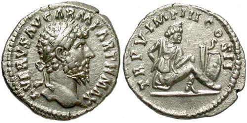 1 Denario Imperio romano (27BC-395) Plata Lucio Vero (130-169)