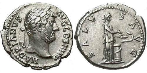1 Denario Imperio romano (27BC-395) Plata Adriano  (76 - 138) 