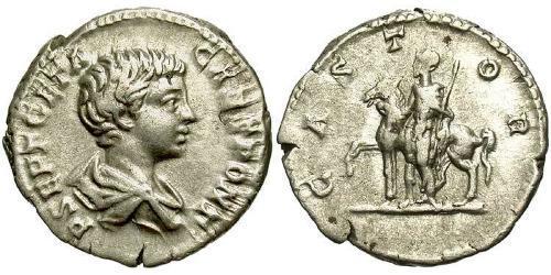 1 Denario Imperio romano (27BC-395) Plata Geta (189-211)