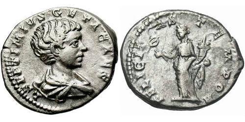 1 Denario Imperio romano (27BC-395) Plata Geta (189-211)