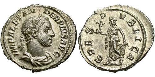 1 Denario Imperio romano (27BC-395) Plata Alejandro Severo (208-235)