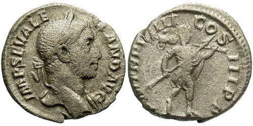 1 Denario Imperio romano (27BC-395) Plata Alejandro Severo (208-235)