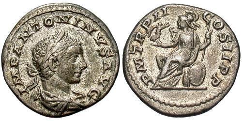 1 Denario Imperio romano (27BC-395) Plata Heliogábalo (203-222)