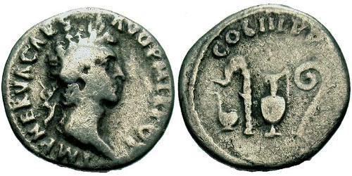 1 Denario Imperio romano (27BC-395) Plata Nerva (30- 98)