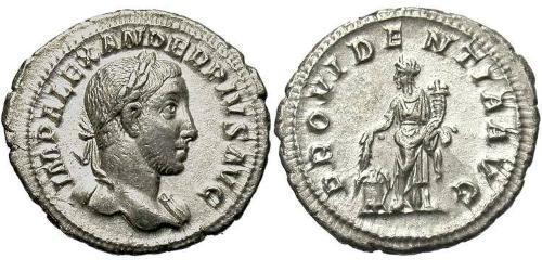 1 Denario Imperio romano (27BC-395) Plata Alejandro Severo (208-235)