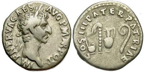 1 Denario Imperio romano (27BC-395) Plata Nerva (30- 98)