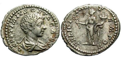 1 Denario Imperio romano (27BC-395) Plata Geta (189-211)