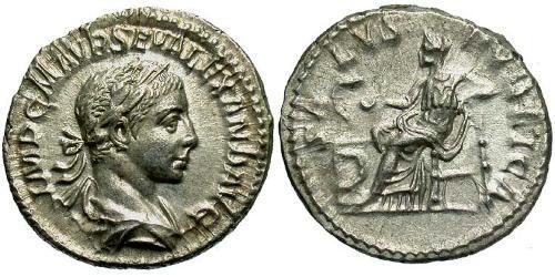 1 Denario Imperio romano (27BC-395) Plata Alejandro Severo (208-235)