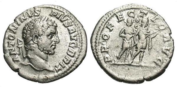 1 Denario Imperio romano (27BC-395) Plata Caracalla (188-217)